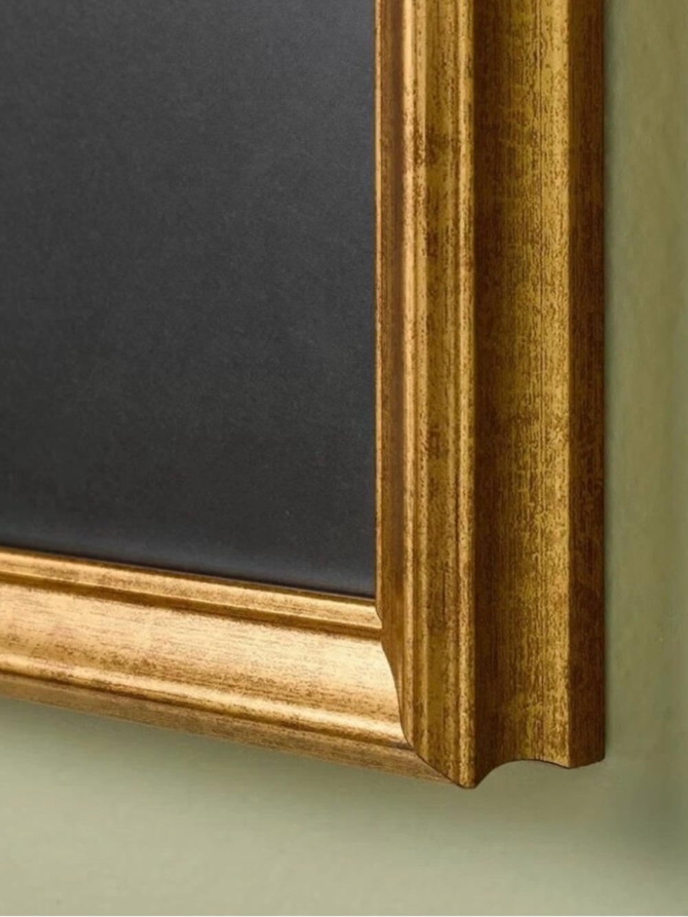 NEW! Hearth & Hand Frame Landscape Linen Square & Black Matte, 18"x18" - Picture 2 of 3